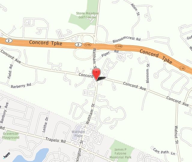 Location Map: 922 Waltham Street Lexington, MA 02421